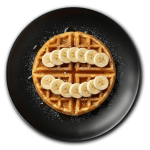 Banana Chocolate Chip Waffles