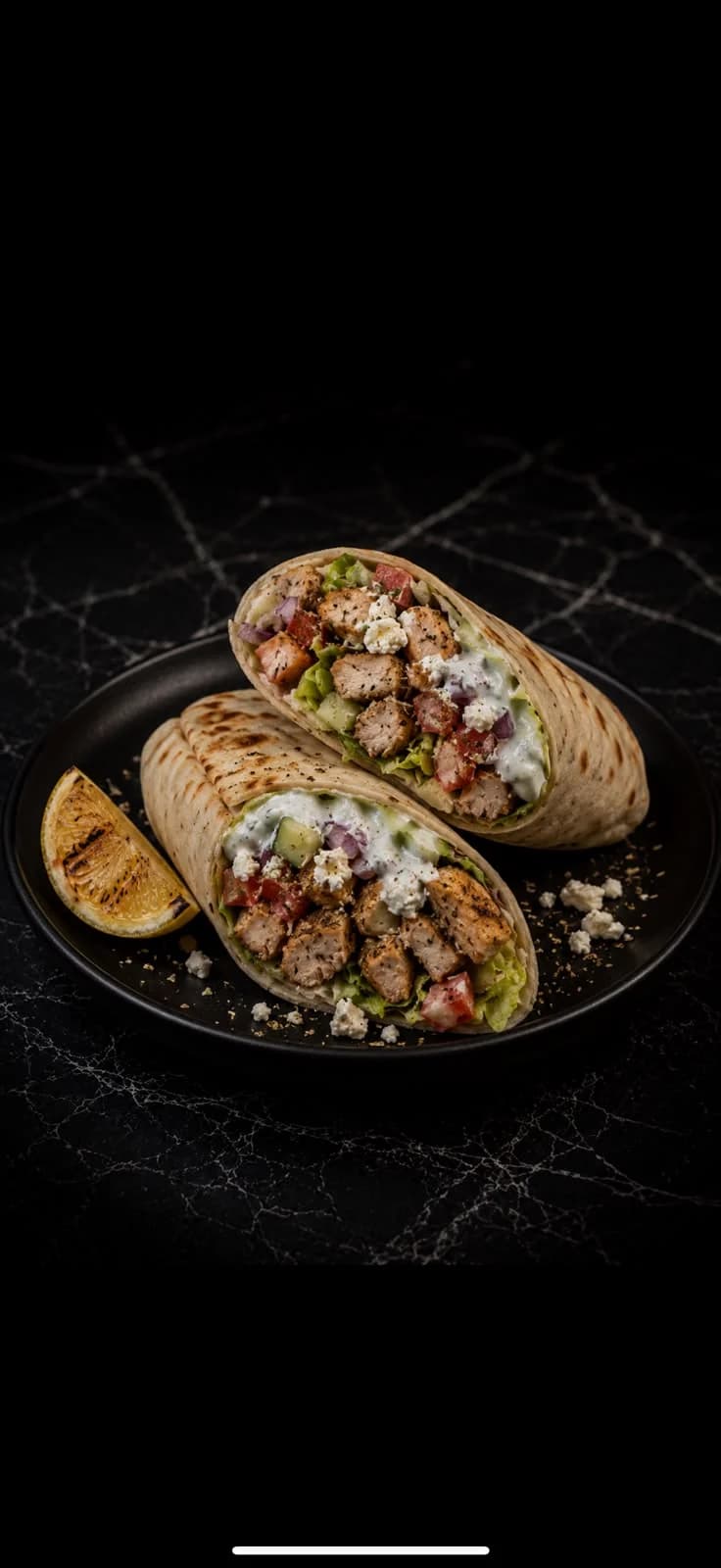 Mediterranean Chicken Wrap